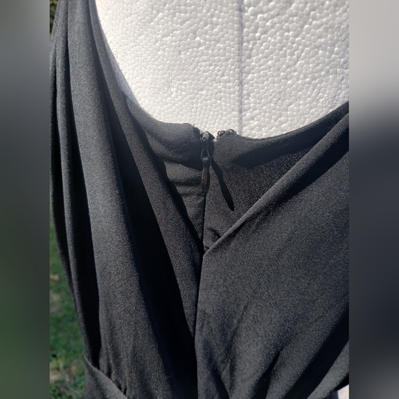 NWT Ann Taylor Elegant Black One-Shoulder Twist Dress Size 8 - Picture 6 of 11